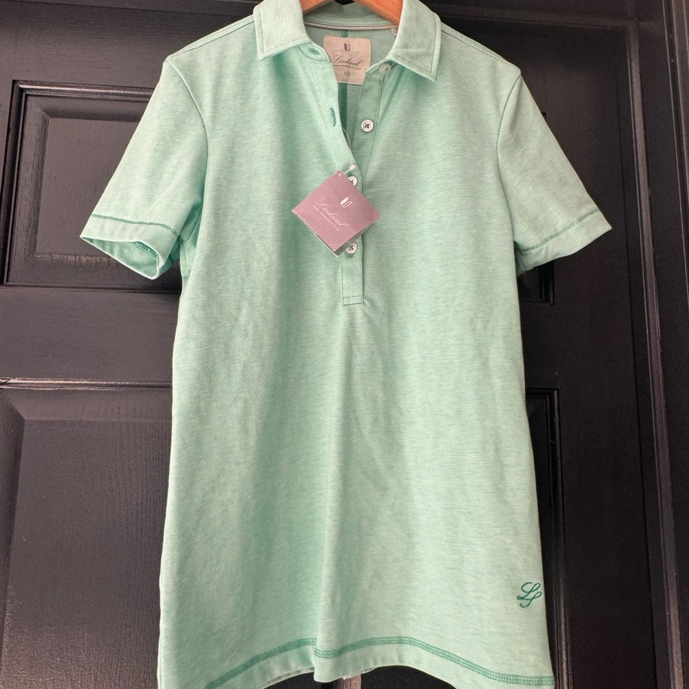 Linksoul Light Green Kids Polo Shirt